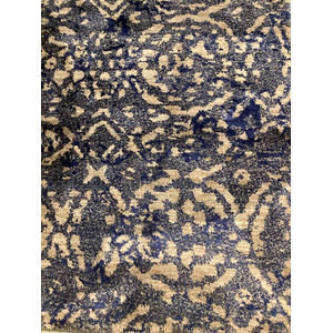 Cos Block Print Ink Blue Area Rug