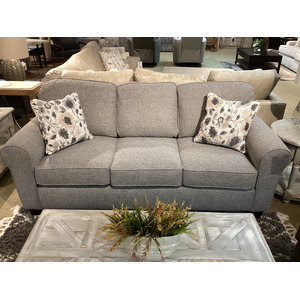 Annabel Fabric Stationary Sofa With Two(2 Pillows - Espresso