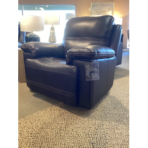 Fenwick Leather Power Gliding Recliner w/Power Headrest