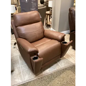 Refined Perfect Match Power Swivel Gliding Recliner with Power Headrest &amp; Lumbar