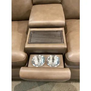 Dutch Power Reclining Loveseat with Console, Power Headrest & Lumbar