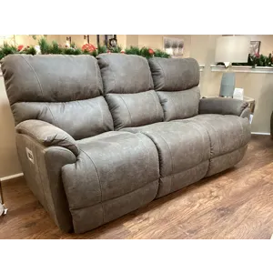 Trouper Power Reclining Sofa w/ Headrest &amp; Lumbar