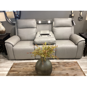 Vernon Power Reclining Sofa with Power Headrests, Lumbar, Heat & Massage