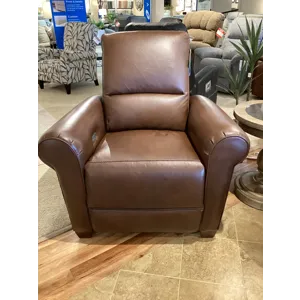 Clybourn Power Reclining Chair w/ Headrest - Sutton Cognac