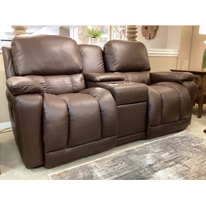 Greyson Power Reclining Loveseat w/ Headrest, Lumbar, Console & Wireless Remote