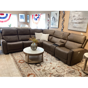 Carter 6 PC Power Reclining Sectional with Power Headrests & Lumbar
