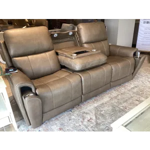 Carter Power Reclining Sofa with Console & Power Headrests & Lumbar