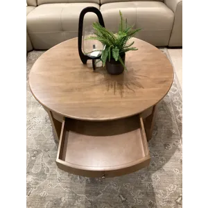 McKenzie Round Cocktail Table - Pecan