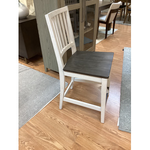 Caraway Counter Height Chair w/ Wood - Aged Ivory