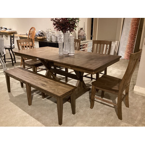 Carmel 6 PC Dining Set - Rustic Brown