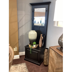 Hall Tree with Blanket Storage - Black