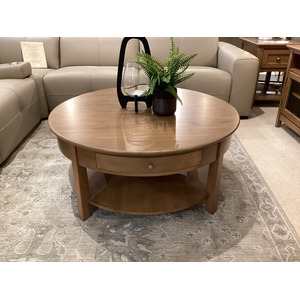 McKenzie Round Cocktail Table - Pecan