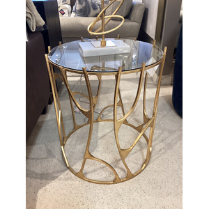 Ritual Round Gold Side Table