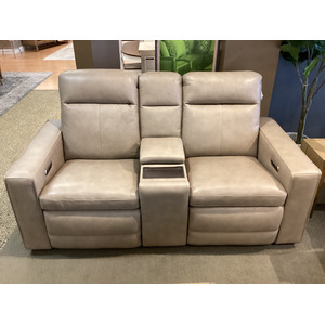 Dutch Power Reclining Loveseat with Console, Power Headrest & Lumbar