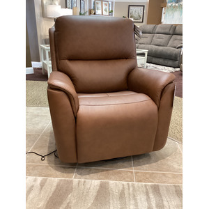 Henry Power Swivel Gliding Recliner with Power Headrest, Lumbar, Heat & Massage