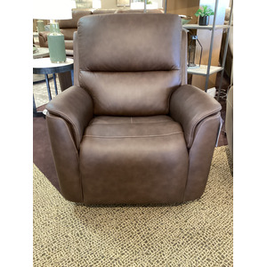 Henry Power Swivel Gliding Recliner with Power Headrest, Lumbar, Heat & Massage