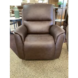 Henry Power Swivel Gliding Recliner with Power Headrest, Lumbar, Heat & Massage