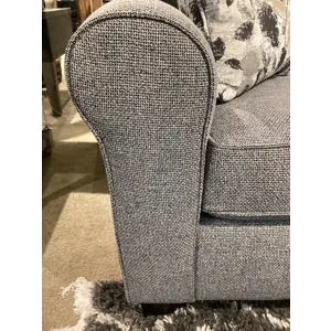 Annabel Fabric Stationary Sofa With Two(2 Pillows - Espresso