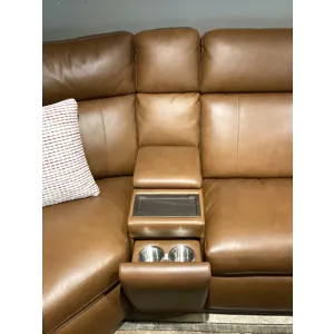 Wyatt Power Reclining Sectional with Power Headrest & Lumbar