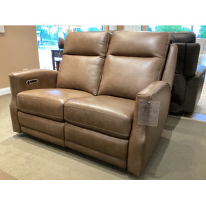 Maxwell Power Reclining Loveseat with Power Headrests and Lumbar