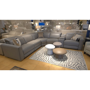Aurora Power Reclining Sectional with Power Headrests