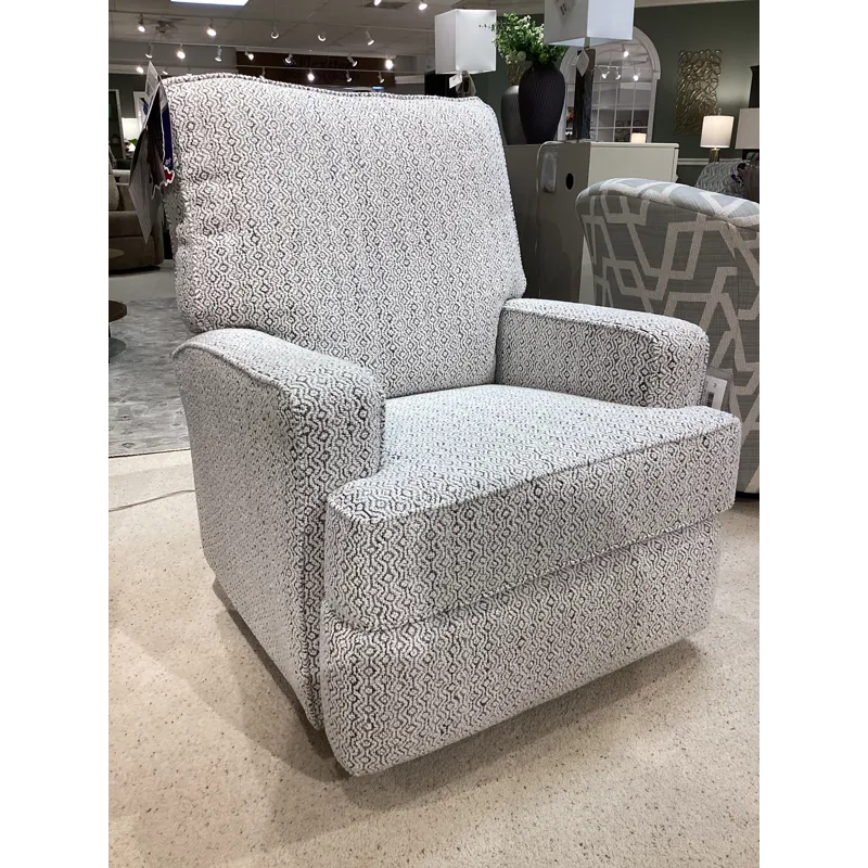 Kersey Fabric Swivel Glider Recliner - Heather