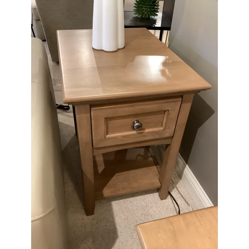 McKenzie Chair Side Table - Pecan