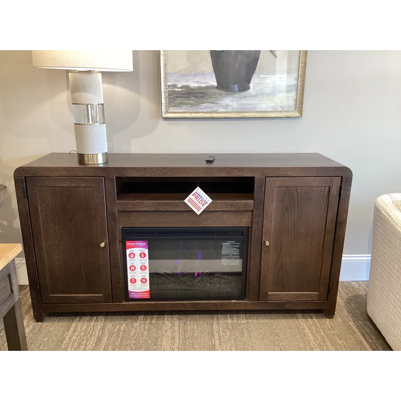 Cooper 66" Fireplace Console - Dark Cocoa