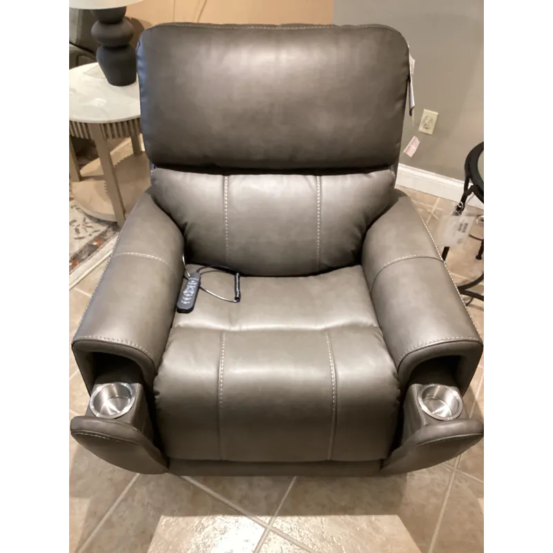 Carter Power Rocking Recliner with Power Headrest, Lumbar, Heat & Massage