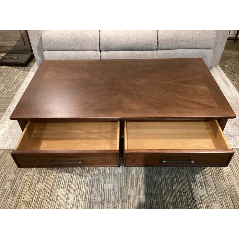Longham Rectangular Drawer Coffee Table W/Casters