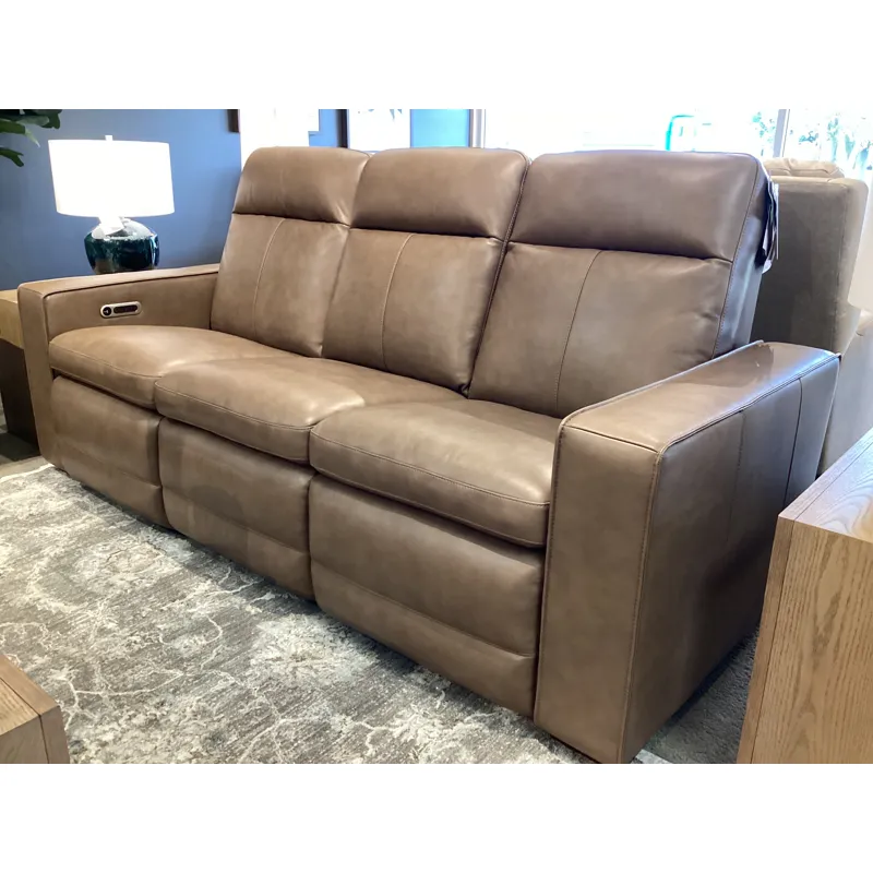 Dutch Power Reclining Sofa with Console, Power Headrest, & Lumbar