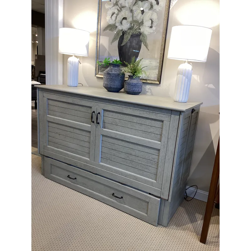 Poppy Murphy Cabinet Bed - Brushed Driftwood Finish