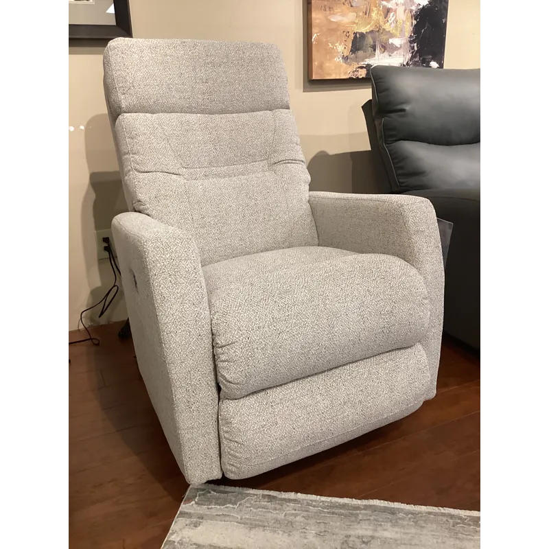 Lennon Power Rocking Recliner w/ Headrest &amp; Lumbar w/Swivel Base - York Barley