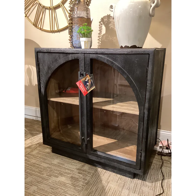 Madilynn Matte Black Two Door Cabinet