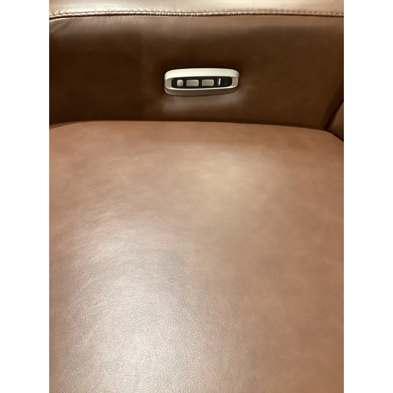 Acadia Power Reclining Sofa w/ Headrest - Dean Chestnut