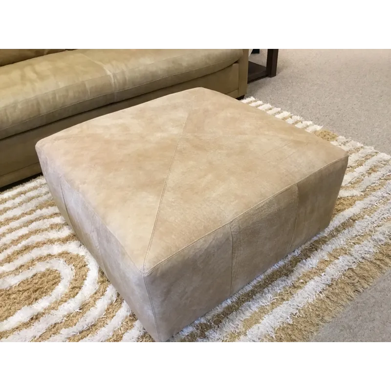 Miles Leather Ottoman