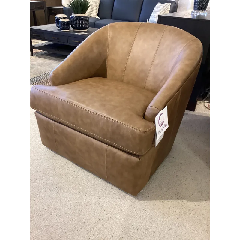 Julien Leather Swivel Chair