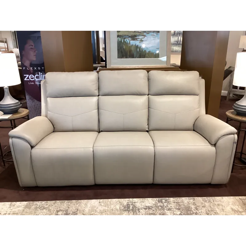 Vernon Power Reclining Sofa with Console, Power Headrest, Lumbar, Heat & Massage