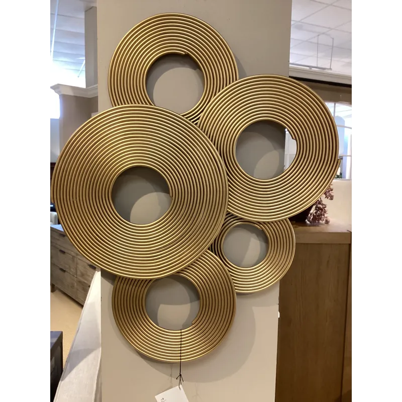 Ahmet Gold Rings Wall Decor