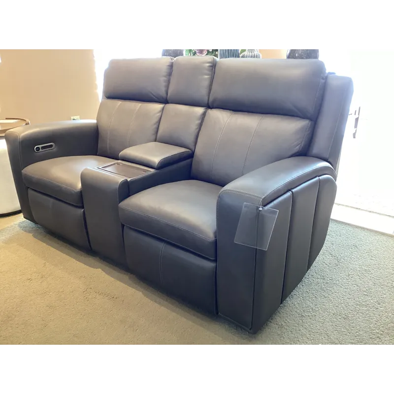 Wyatt Power Reclining Loveseat with Console & Power Headrests & Lumbar