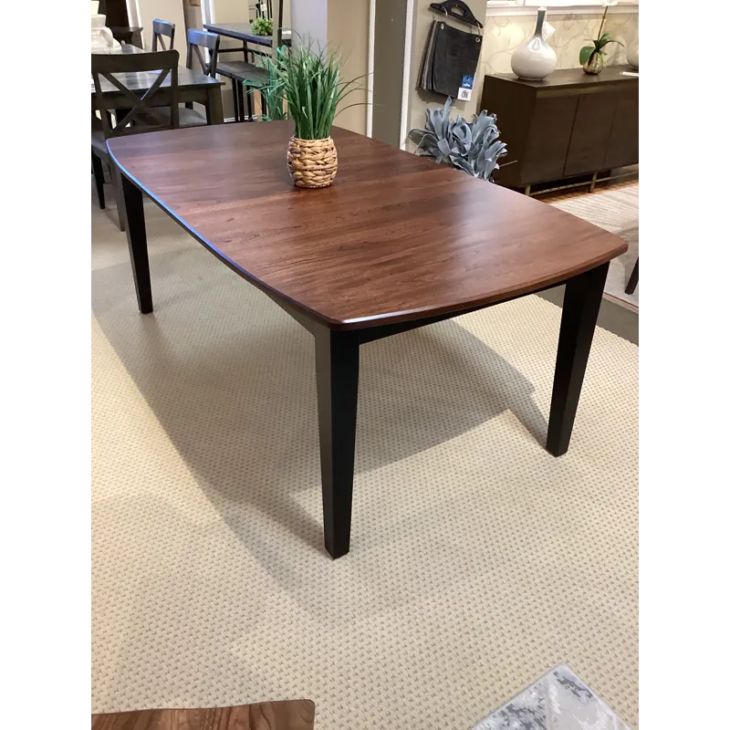 Elm Table Top w/Brown Maple Aprons &amp; Legs