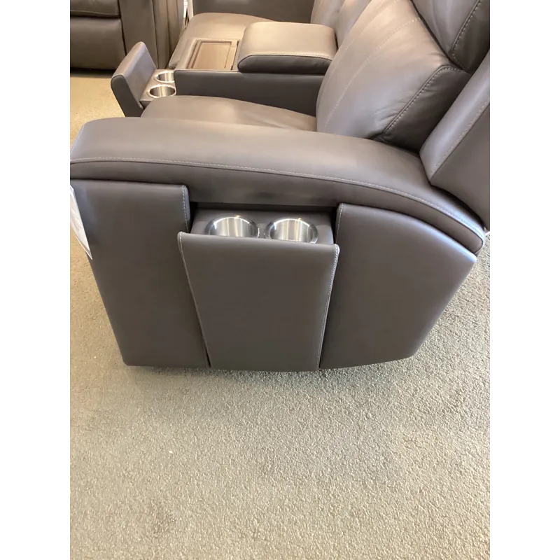 Wyatt Power Reclining Loveseat with Console & Power Headrests & Lumbar