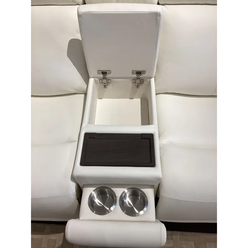 Alister Power Gliding Loveseat with Console, Power Headrests & Lumbar