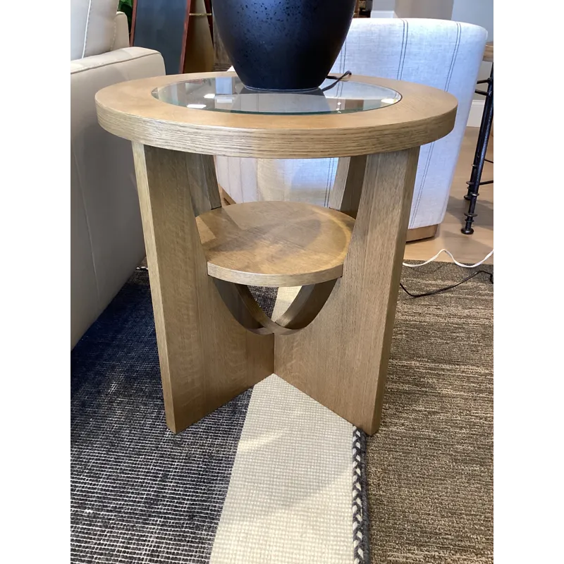 Benefactor Round End Table