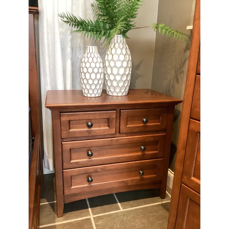 McKenzie 4-Drawer Nightstand - Glazed Antique Cherry