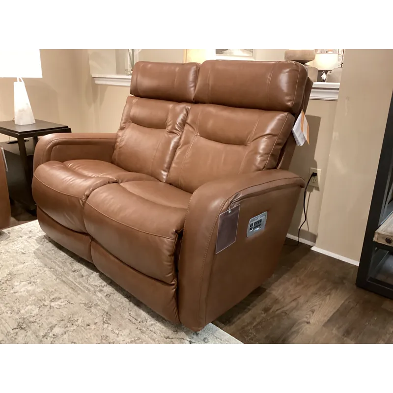 Baron Power Wall Reclining Loveseat w/ Headrest, Lumbar, &amp; Dual Wireless Remote