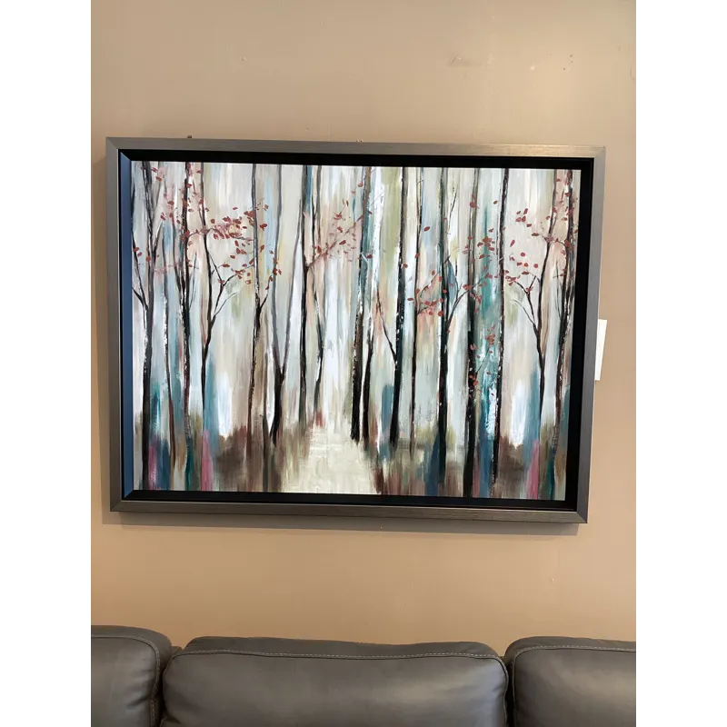 Corner Flower Textured Framed Print