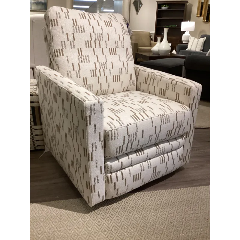 Giana Fabric Swivel Recliner - Wool