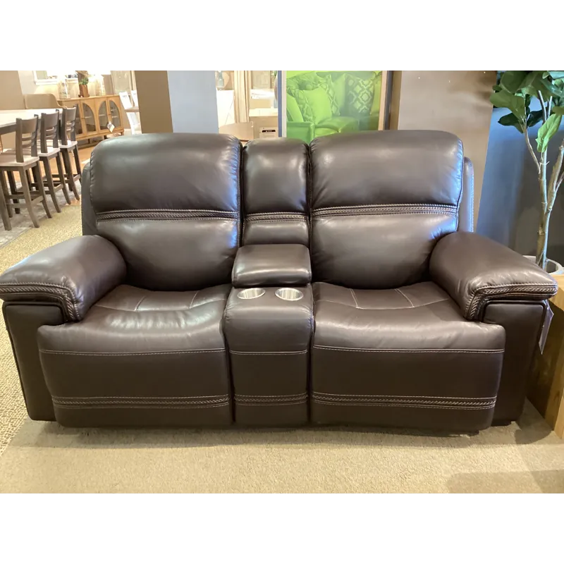 Fenwick Leather Power Reclining Sofa w/ Power Headrests