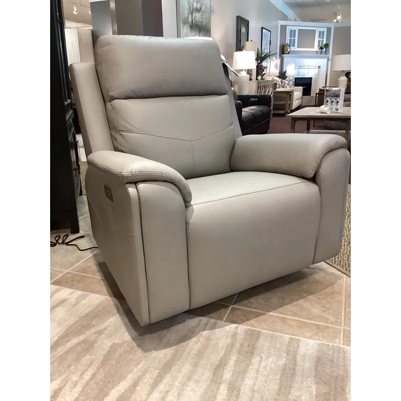 Vernon Power Swivel Gliding Recliner with Power Headrest, Lumbar, Heat & Massage